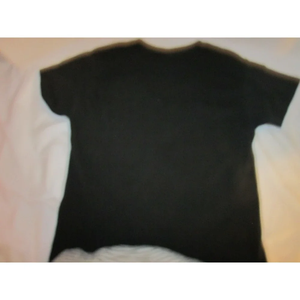 Halloween Ghost Spider Cropped T-Shirt Women's Size XSmall Black Orange - Picture 3 of 3